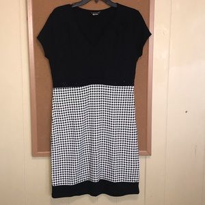 Venus Black and White Dress